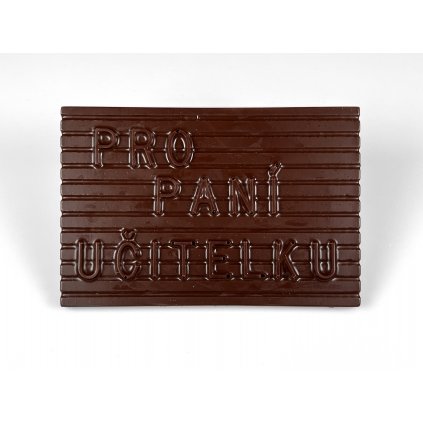 Chocolate with inscription Pro paní učitelku, bitter, 80g