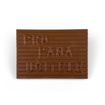 Chocolate with inscription Pro pana učitele milky, 80g
