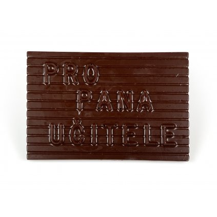 Dark chocolate with inscription Pro pana učitele, 80g