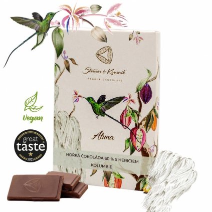 Aluna - Organic Dark Chocolate 60% with Hericium, 70g