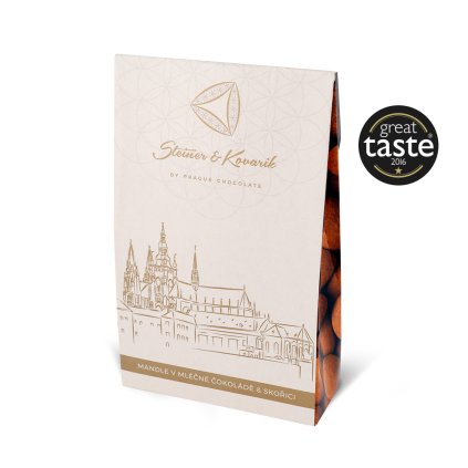 Mandle v čokoládě a skořici taška